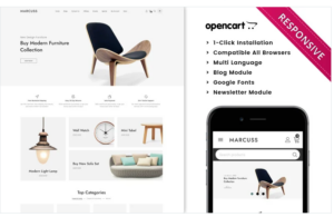 Marcuss Furniture & Interior Responsive OpenCart Store
