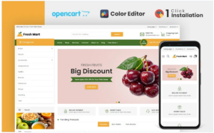 Freshmart Organic store OpenCart Template