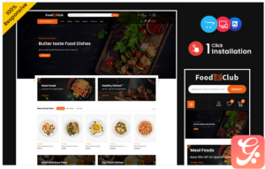 Foodclub – Food and Restaurant Multipurpose Responsive OpenCart Store
