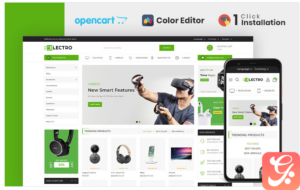 Electro Electronics Store OpenCart Template
