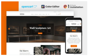 Artista - Art Gallery Store Opencart Theme