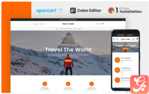 Palm Voyages Travel Store Opencart Theme