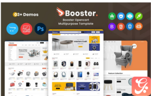 Booster - Furniture &Interior Multipurpose OpenCart Theme