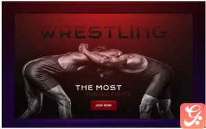 Wrestling Responsive Landing Page Template