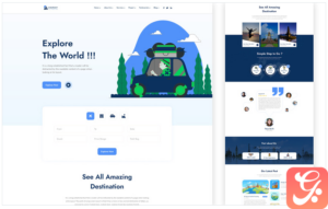 Travelgoo – Travel Agency One Page HTML Template