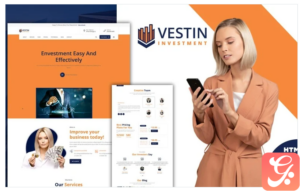 Vestin Investor Swiss Knife Landing Page Template