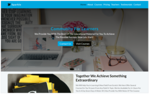 Sparkle - Education HTML Landing Page Template