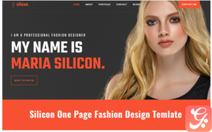 Silicon - Fashion Design, Spa, Beautification and Parlour Landing Page Template