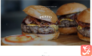 Pesto - Elegant Restaurant Template Compatible with Novi Builder Landing Page Template