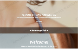 Running Responsive Landing Page Template