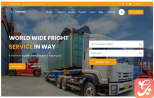 Shahid - Logistic & Transportation Moving Company Landing Page Template
