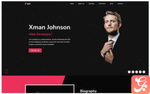 iPort - Personal Portfolio Landing Page Template