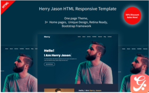 Herry Personal Portfolio Landing Page Template
