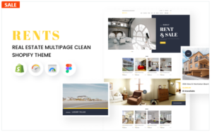 RENTS - Real Estate Multipage Clean Shopify Theme