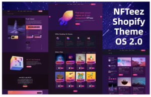 NFTeez | NFT Shopify 2.0 Theme For Selling Digital Assets
