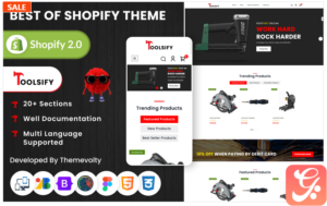 Toolsify Megastore –Tools and Machine Shopify 2.0 Responsive Template