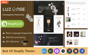 Luzones Lighting Morden Shopify 2.0 Mega Shop