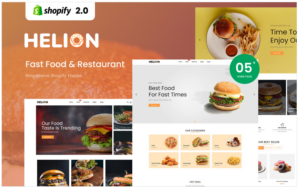 Helion - Fast Food & Restaurant Responsive Shopify Theme