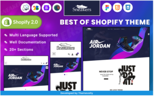 Sneakers Responsive World–Footwear Sport–Shoes Shopify 2.0 Store