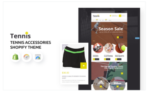 Tennis Accessories Store Shopify Theme