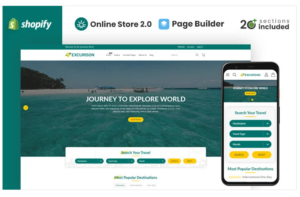 Excurison Tours and Travel Shopify Theme