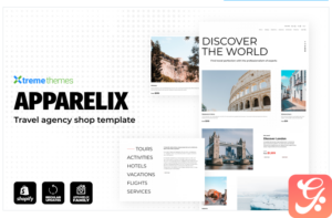 Apparelix Tour and Travel Agency Template Shopify Theme