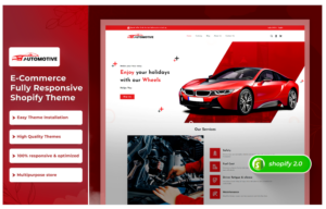 Automotive-Car Multipurpose Premium Auto Parts and Accessories Shopify 2.0 Theme