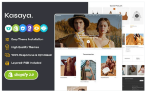 Kasaya - Fashion & Boutique Store Shopify OS2.0 Multipurpose Responsive Theme