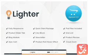 Lighter Light Store OpenCart Template