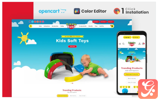 Little Baby Kids & Toys Store Opencart Template