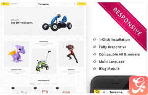 Toysons - Children Shop Responsive OpenCart Template
