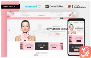 Cosmetics Beauty Store Responsive OpenCart Template
