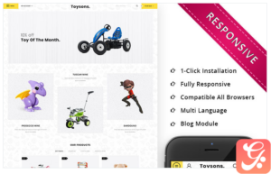 Toysons - Children Shop Responsive OpenCart Template