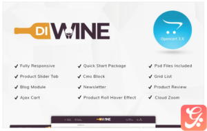 Diwine - Wine Shop OpenCart Template