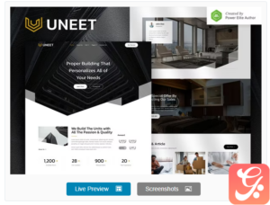 Uneet – Apartment & Single Property Real Estate Elementor Template Kit