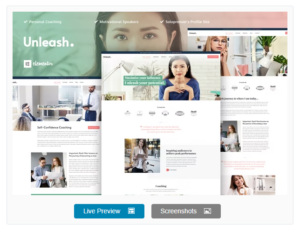 Unleash - Life Coach Elementor Template Kit