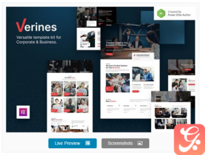 Verines – Professional Corporate & Business Elementor Template Kit