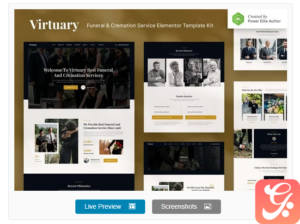 Virtuary - Funeral & Cremation Services Elementor Template Kit