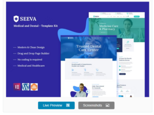 Seeva - Medical & Dental Elementor Template Kit