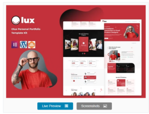 Olux – Creative Personal CV & Resume Portfolio Template Kit