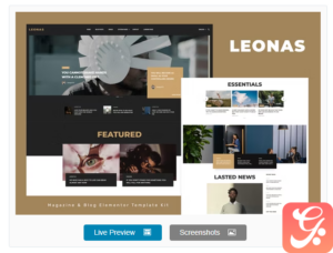 Leonas - Blog & Magazine Elementor Template Kit