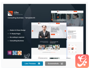 Libo - Consulting Business Elementor Template Kit