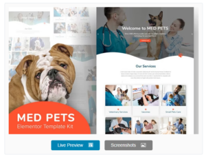 Med Pets - Veterinarian Elementor Template Kit