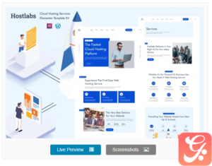 Hostlabs - Cloud Hosting Services Elementor Template Kit