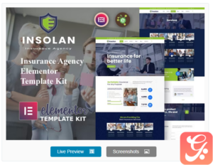 Insolan - Insurance Agency Elementor Template Kit