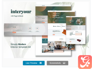 Interyours - Home Interior Design Elementor Template Kit