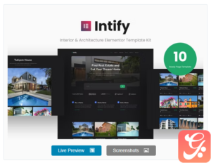 Intify - Real Estate Elementor Template Kit