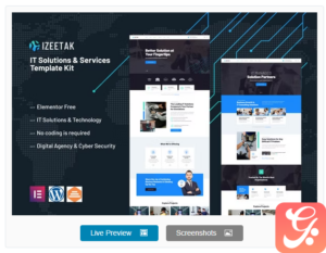 Izeetak - IT Solutions & Services Elementor Template Kit