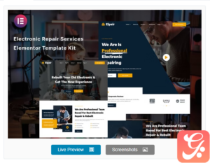 Elpair - Electronic Repair Services Elementor Template Kit
