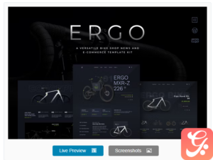 ERGO - Bike & Cycling WooCommerce Elementor Template Kit